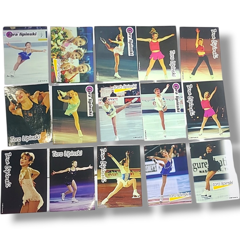 Tara Lipinski Vending Stickers Complete Set 15 NOS Vintage 90s Figure Skating